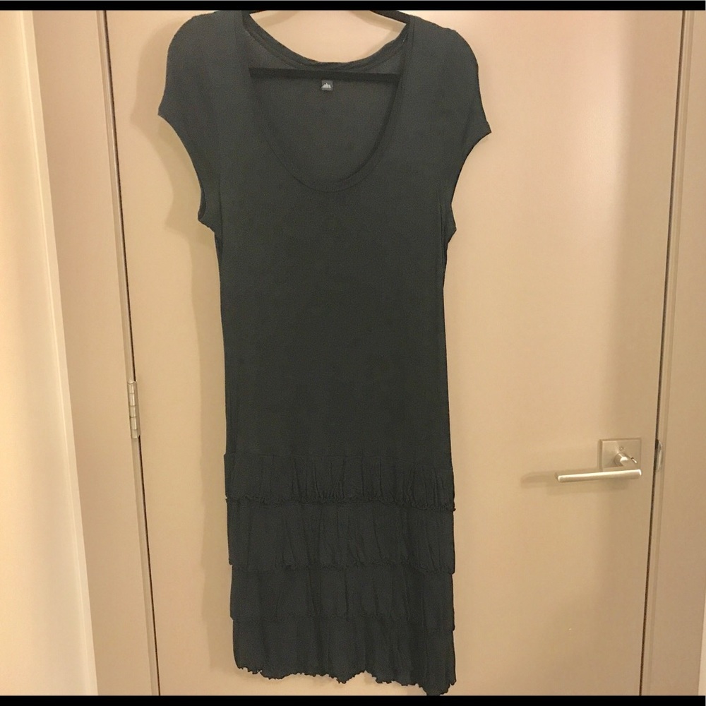 Black Ruffle Bottom Dress